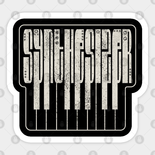 Synthesizer Sticker by Mewzeek_T